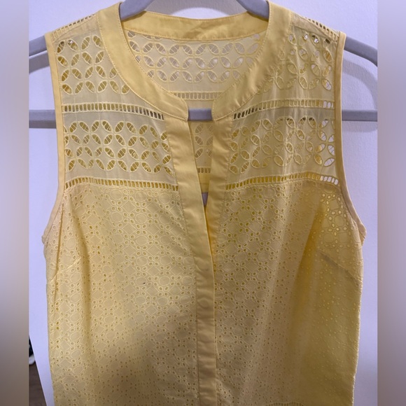 Loft Eyelet V-neck Dress - Picture 3 of 4